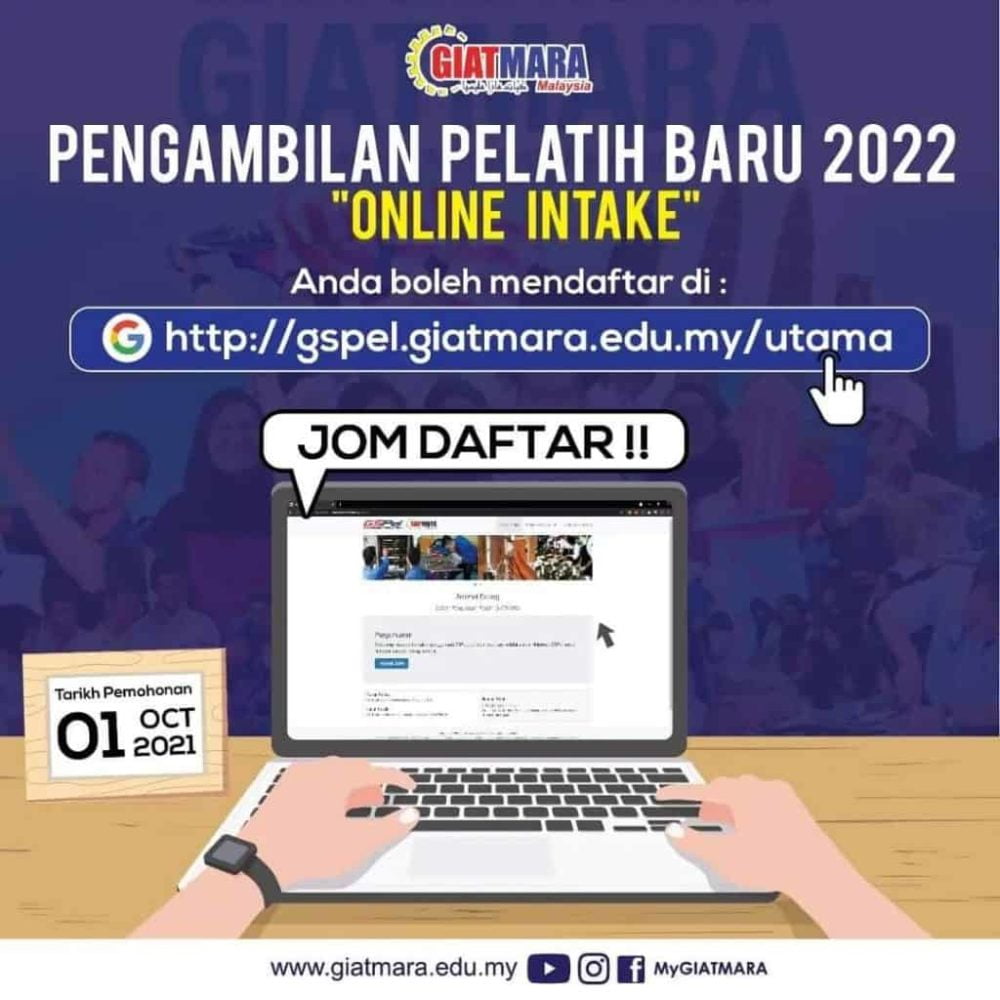 Permohonan GIATMARA Online (GsPel) Pelatih Baru Sesi 2022
